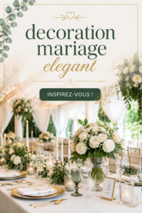 Décoration élégante d'un mariage avec des détails raffinés comme des fleurs et des bougies.