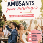 Mariage avec des invités participant à des défis amusants.