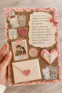 Idées de cartes personnalisées pour un compagnon, avec des éléments créatifs.