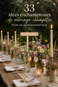 Un mariage romantique décoré de fleurs sauvages colorées