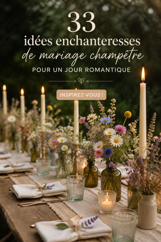 Un mariage romantique décoré de fleurs sauvages colorées