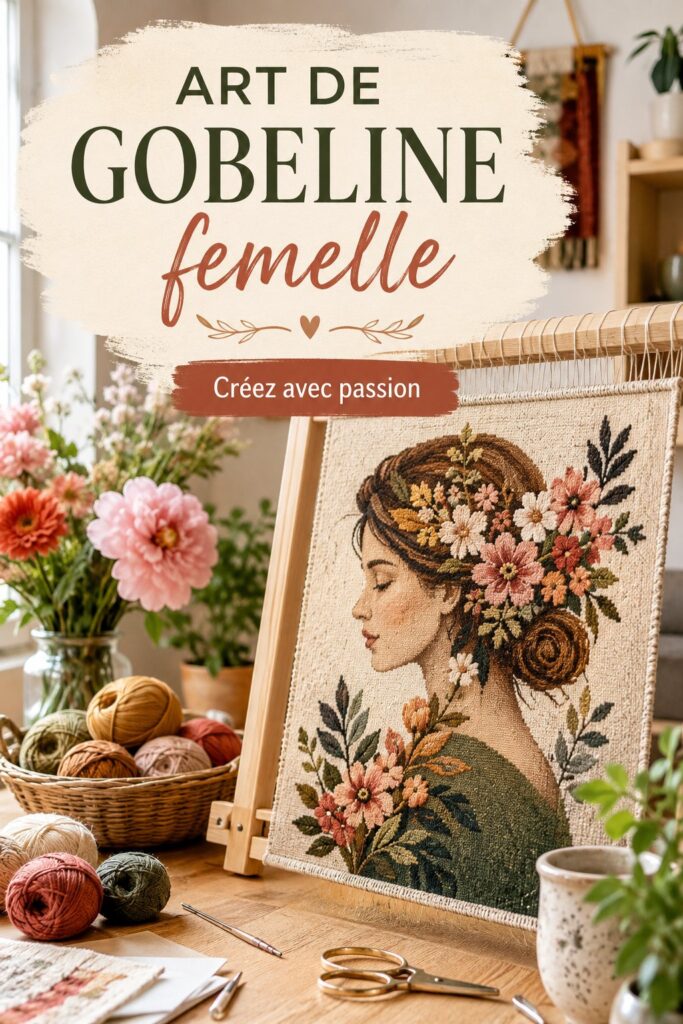 Un magnifique gobelin décoratif accroché au mur dans un intérieur élégant.