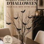 Un décorations d'Halloween créatives avec des citrouilles et des toiles d'araignée