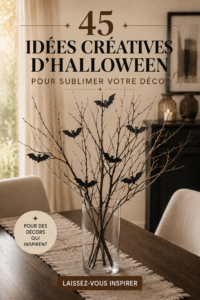 Un décorations d'Halloween créatives avec des citrouilles et des toiles d'araignée