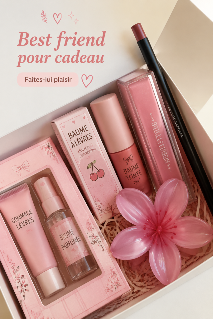 Cadeau soigneusement emballé pour une amie, représentant l'amitié