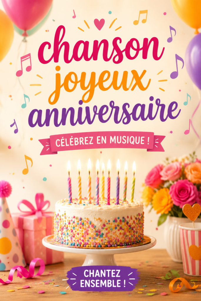 Chansons d'anniversaire à chanter en famille