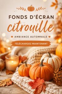 Fonds d'écran citrouille décoratif en arrière-plan