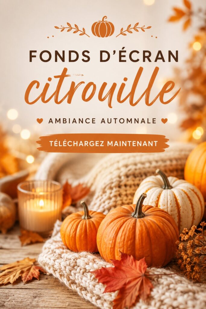 Fonds d'écran citrouille décoratif en arrière-plan