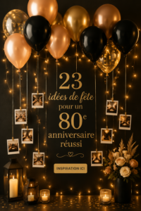 Idées de célébration pour un 80ème anniversaire joyeux et mémorable