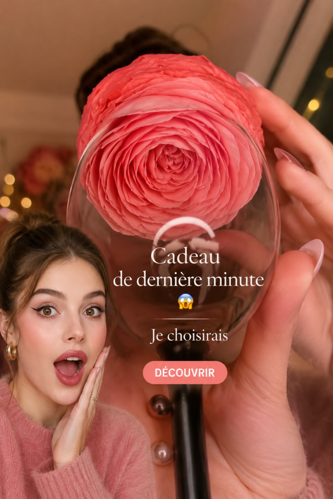 Un ensemble de cadeaux de dernière minute sur une table en bois