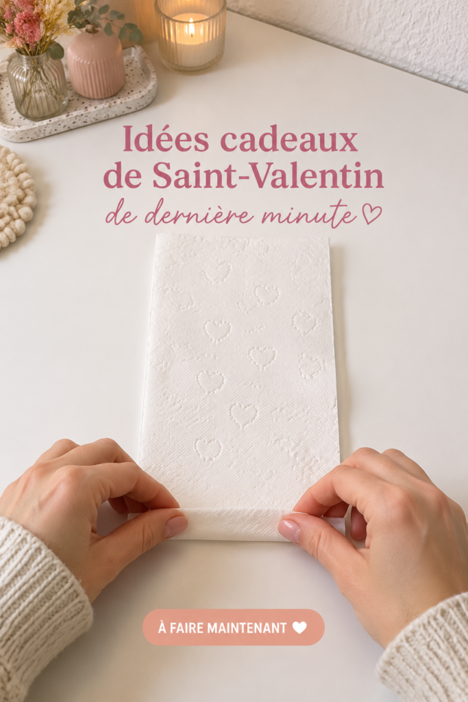 Un cadeau DIY élégant pour la Saint-Valentin, fait main avec amour.
