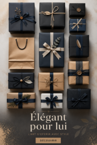 Idée de cadeaux élégants pour homme lors d'une fête ou d'un anniversaire.