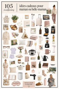 Cadeaux créatifs et personnalisés pour maman et belle-maman.