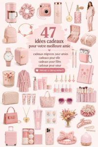 Une sélection de cadeaux colorés pour amies sur une table, symbolisant l'amitié et la diversité des choix.