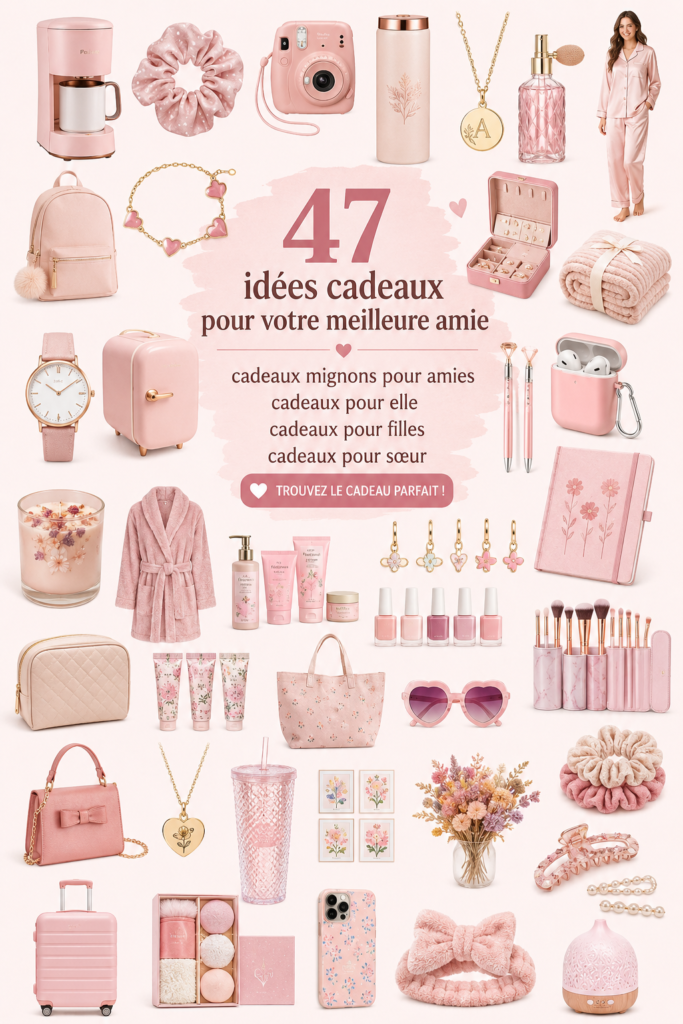 Une sélection de cadeaux colorés pour amies sur une table, symbolisant l'amitié et la diversité des choix.
