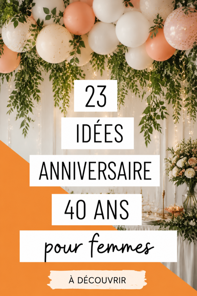 Fête d'anniversaire féminine de 40 ans avec décorations colorées et une belle table