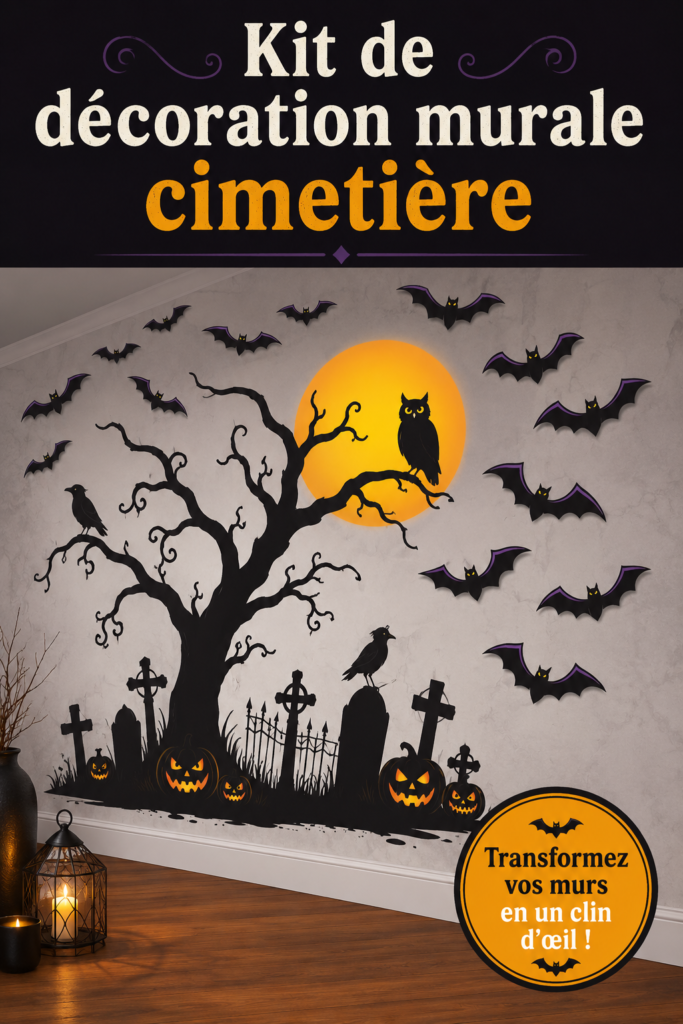 Kit de décoration personnalisé pour un cimetière, comprenant des fleurs et lanternes.