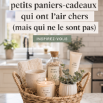Un élégant panier cadeau rempli de produits raffinés et colorés, parfait pour toute occasion.