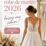 Modèle de robe de mariée tendance pour 2026, avec des appliqués délicats