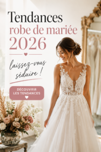 Modèle de robe de mariée tendance pour 2026, avec des appliqués délicats