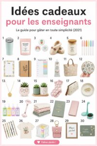 Cadeaux créatifs pour des enseignants heureux