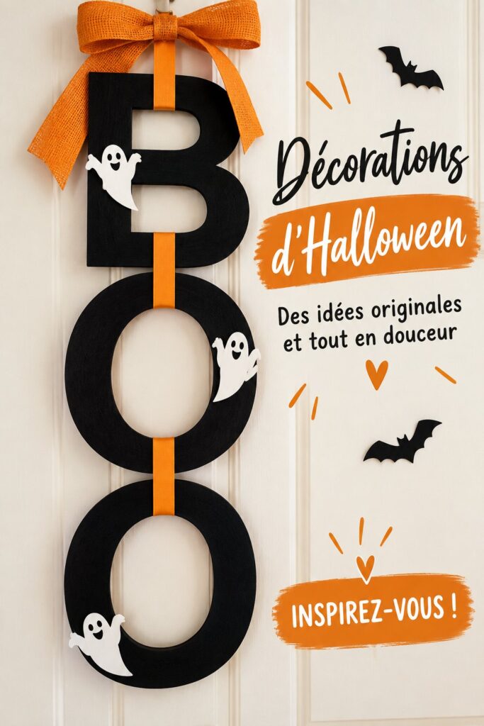 Décorations d'Halloween joyeuses et colorées dans un salon
