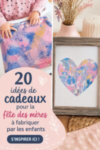 Idées de cadeaux faits maison pour la fête des mères par des enfants