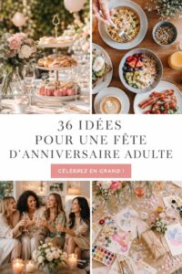 Une table décorée pour une fête d'anniversaire d'adulte, avec des ballons et des bougies.