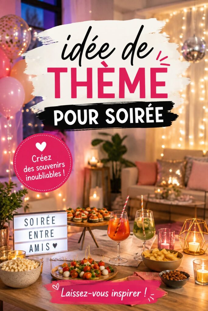 Une table décorée pour une soirée à thème avec des éléments colorés et festifs.