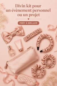 Un joli kit créatif pour un événement personnel, comprenant des éléments de décoration.