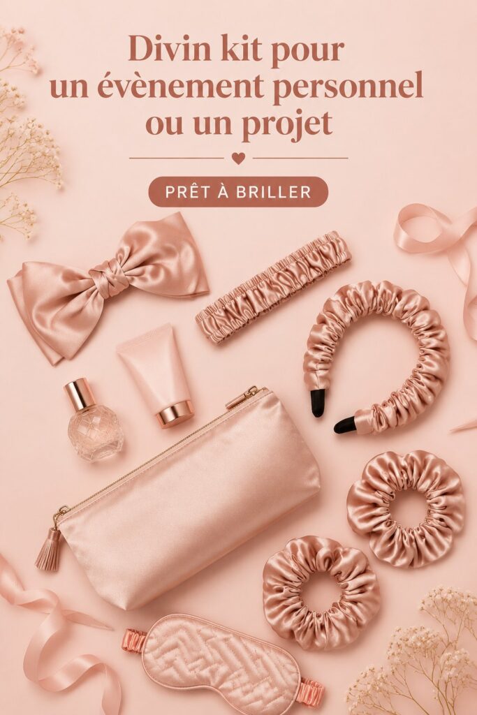 Un joli kit créatif pour un événement personnel, comprenant des éléments de décoration.