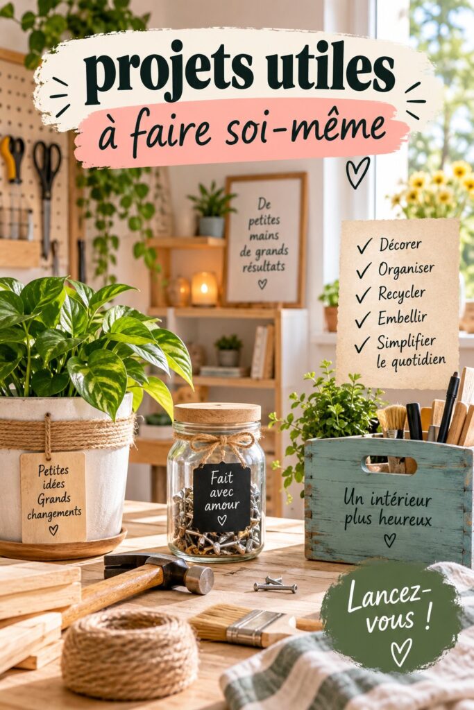 Projects DIY créatifs pour embellir votre intérieur